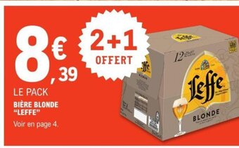 E.Leclerc Bière Blonde "Leffe" offre