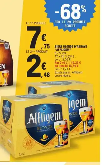 Bière Blonde D'Abbaye "Affligem"