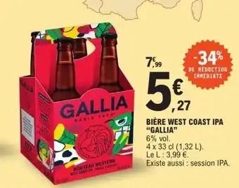 E.Leclerc Bière West Coast Ipa "Gallia" offre