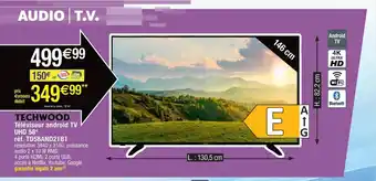 Cora x Carrefour Téléviseur Android TV UHD 58 offre
