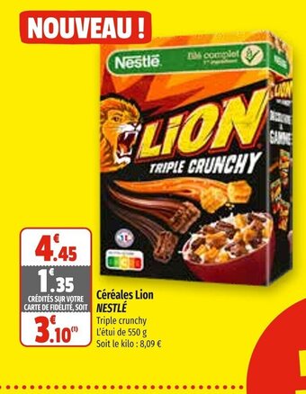 Coccimarket Céréales Lion Nestlé offre