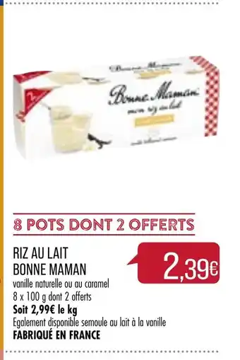 Match Riz au Lait Bonne Maman offre