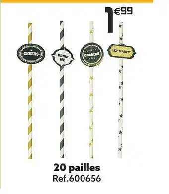 Gifi 20 pailles offre