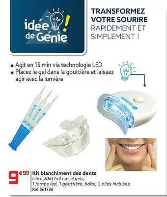 Gifi Kit blanchiment des dents offre