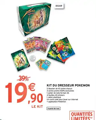 Intermarché Kit du Dresseur Pokemon offre