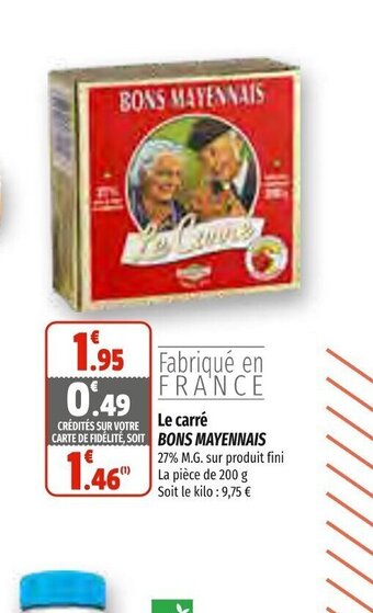 Coccinelle Express Le Carre Bons Mayennais offre