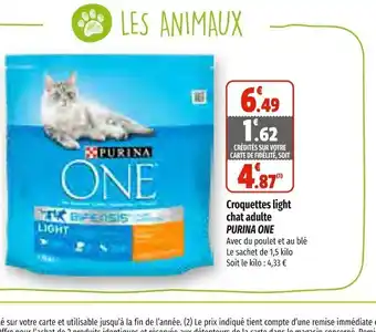 Croquettes Light Chat Adulte Purina One