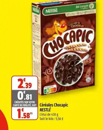 Coccinelle Express Céréales Chocapic Nestlé offre