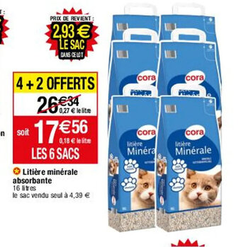 Litière minérale absorbante