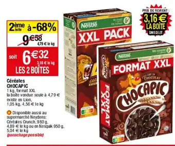 Migros Céréales Chocapic offre