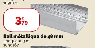 Weldom Rail métallique de 48 mm offre