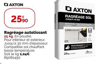 Weldom Axton ragréage autolissant offre