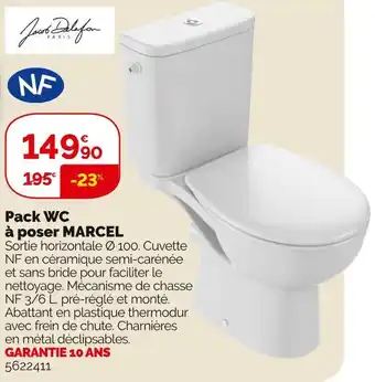 Weldom Pack wc à poser marcel offre