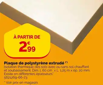 Weldom Plaque de polystyrène extrudé offre