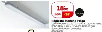 Weldom Inspire réglette étanche volga offre