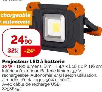 Weldom Projecteur led à batterie offre