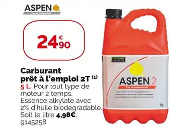 Weldom Aspen carburant prêt à l’emploi 2t offre