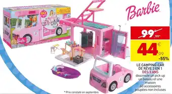 Barbie le camping-car de rêve 3 en 1