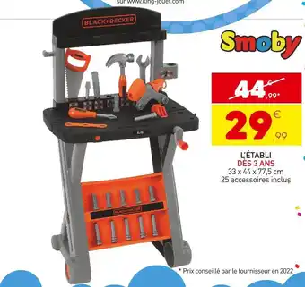 Stokomani Smoby l’établi offre
