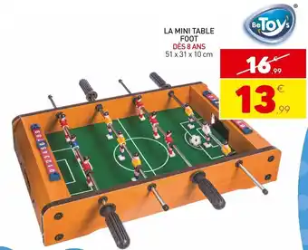 Stokomani Betoys la mini table foot offre