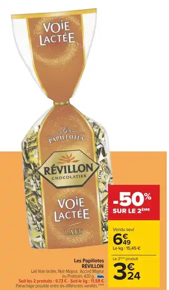 Carrefour Révillon les papillotes offre