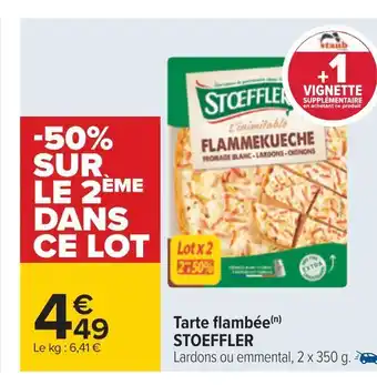 Carrefour Stoeffler tarte flambée offre