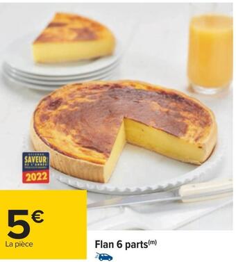 Carrefour Flan 6 parts offre
