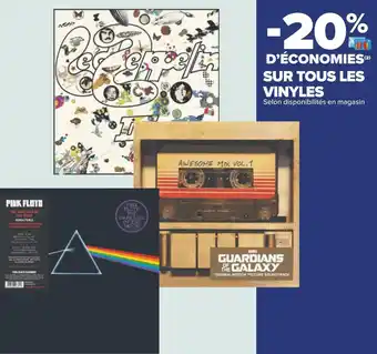 Carrefour -20% d’économies sur tous les vinyles offre