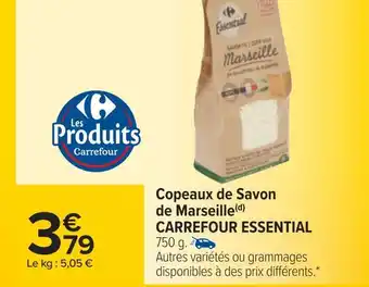 Carrefour Carrefour essential copeaux de savon de marseille offre