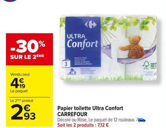 Carrefour Market Carrefour papier toilette ultra confort offre
