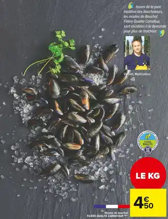 Carrefour Market Filière qualité carrefour moules de bouchot offre