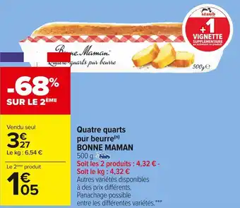 Bonne maman quatre quarts pur beurre