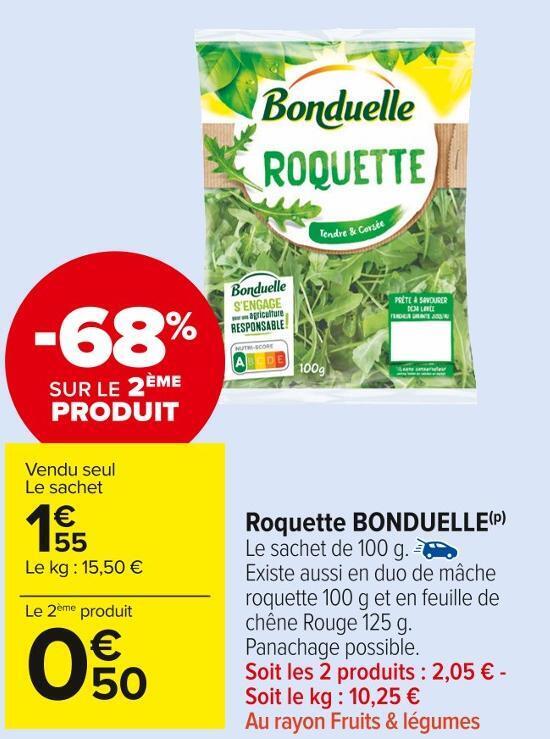 Roquette - Bonduelle - 100 g