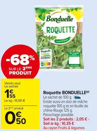 Carrefour Market Bonduelle roquette offre
