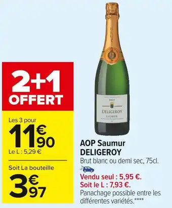 Carrefour Market Deligeroy aop saumur offre