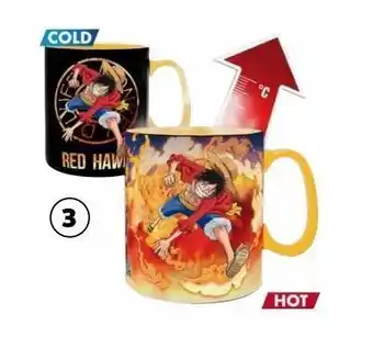 Auchan 3. le mug thermo réactif one piece 460ml offre