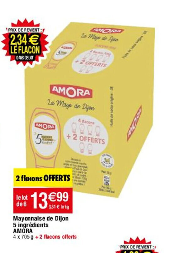 Promo Mayonnaise de Dijon 5 Ingrédients Amora chez Migros