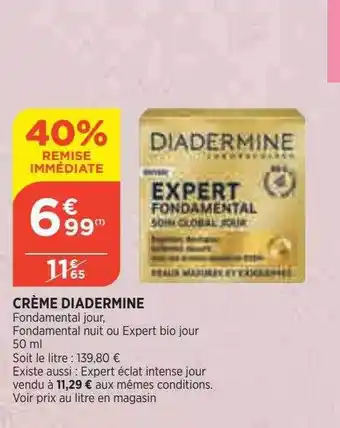 Bi1 Crème diadermine offre