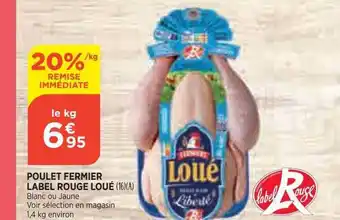Bi1 Poulet fermier label rouge loué offre