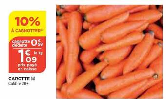 Bi1 Carotte offre