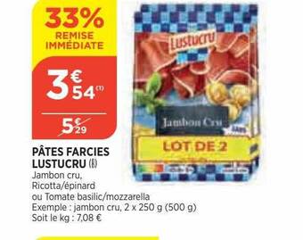 Bi1 Pâtes farcies lustucru offre