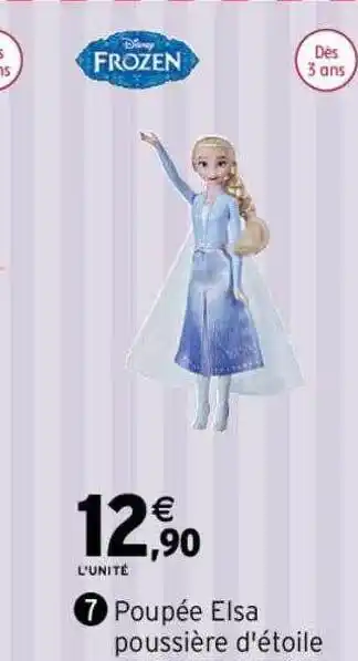 Intermarché Poupée elsa poussière d'étoile offre