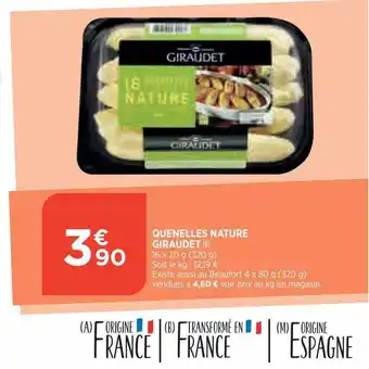 Quenelles nature giraudet