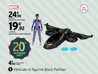 Intermarché Véhicule et figurine black panther marvel offre