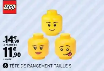 Intermarché Tête de rangement taille s lego offre