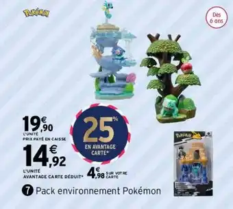 Intermarché Pack environnement pokémon offre