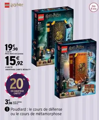 Intermarché Poudlard : le cours de défense ou le cours de métamorphose lego harry potter offre
