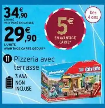 Pizzeria avec terrasse playmobil