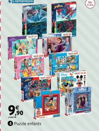 Intermarché Puzzle enfants clementoni offre