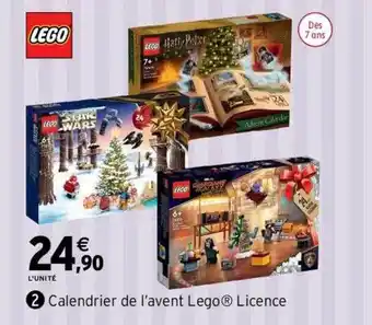 Intermarché Calendrier de l'avent lego licence offre